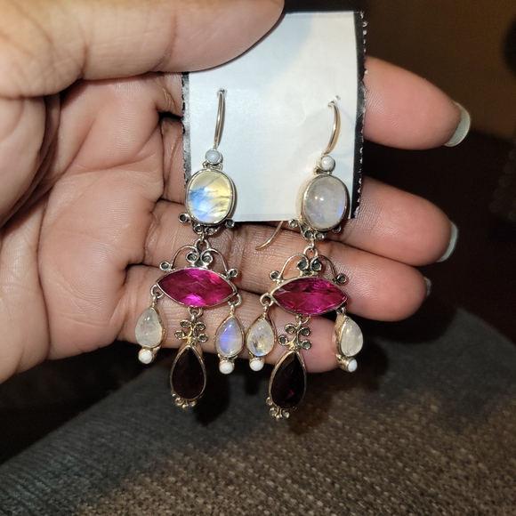 Nicky Butler LIMITED EDITION RAJ COLLECTION 925 Sterling Silver NB Earrings - Picture 4 of 5